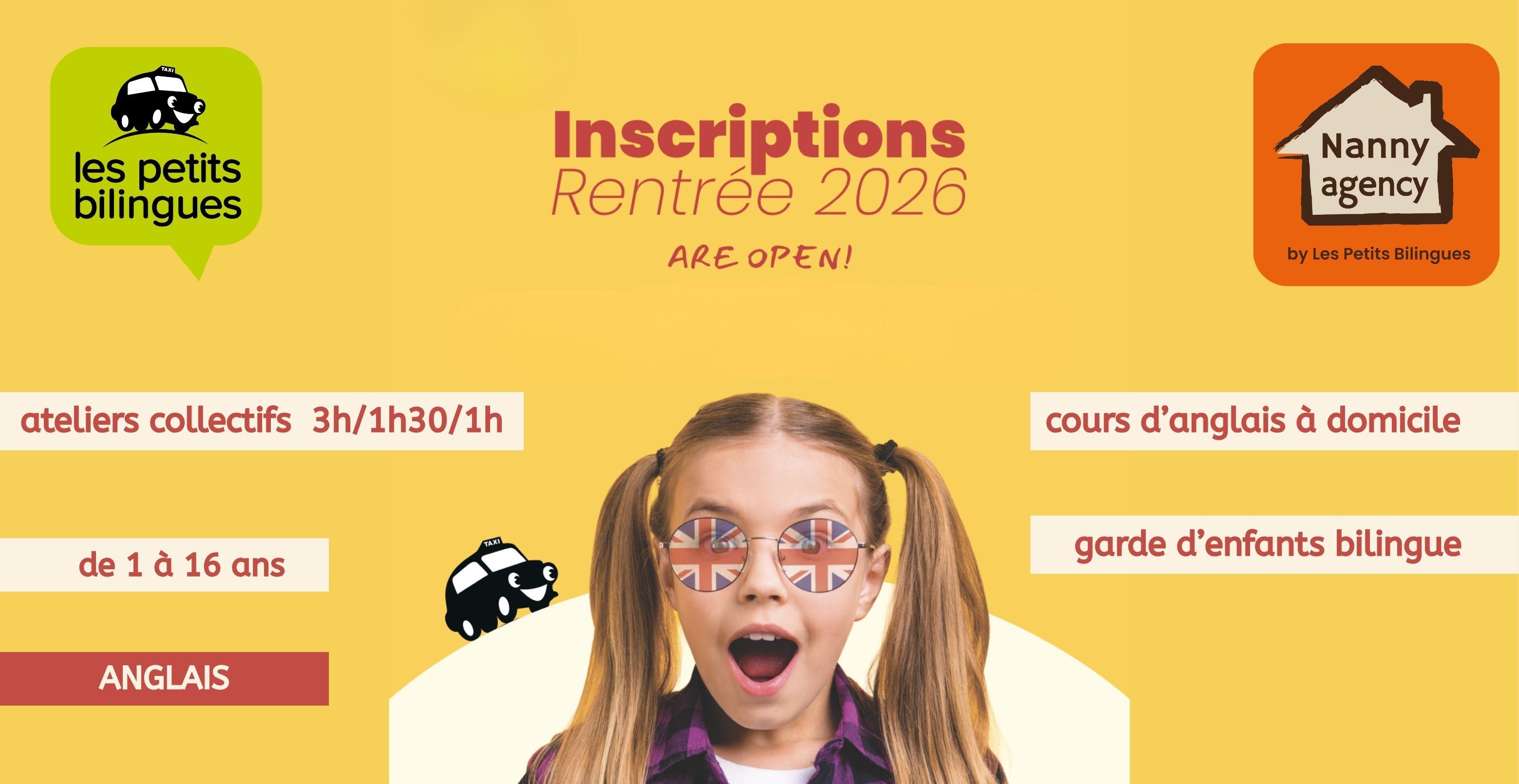 Les inscriptions sont ouvertes pour les cours d'anglais 2026-2027 chez Les Petits Bilingues - Grenoble, Montbonnot et Le Pont de Claix 