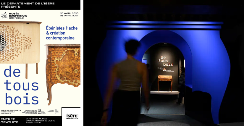 Exposition "De tous bois, Ébénistes Hache et création contemporaine", au Musée dauphinois à Grenoble 