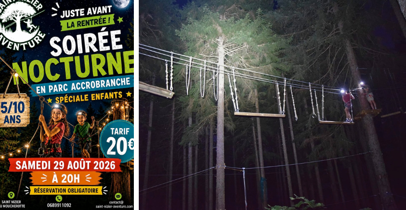 Une nocturne spéciale enfants juste avant la rentrée, à Saint Nizier Aventure !- Saint-Nizier-du-Moucherotte