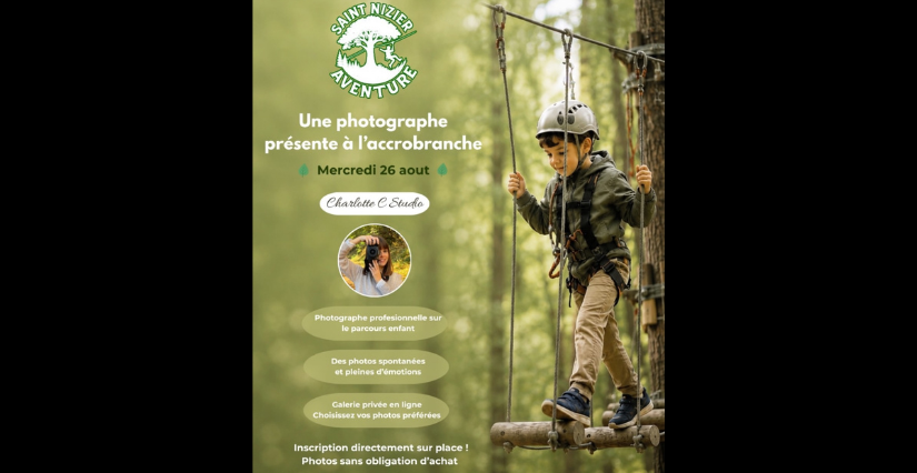 Une photographe pour immortaliser les aventures des enfants à Saint Nizier Aventure ! - Saint-Nizier-du-Moucherotte