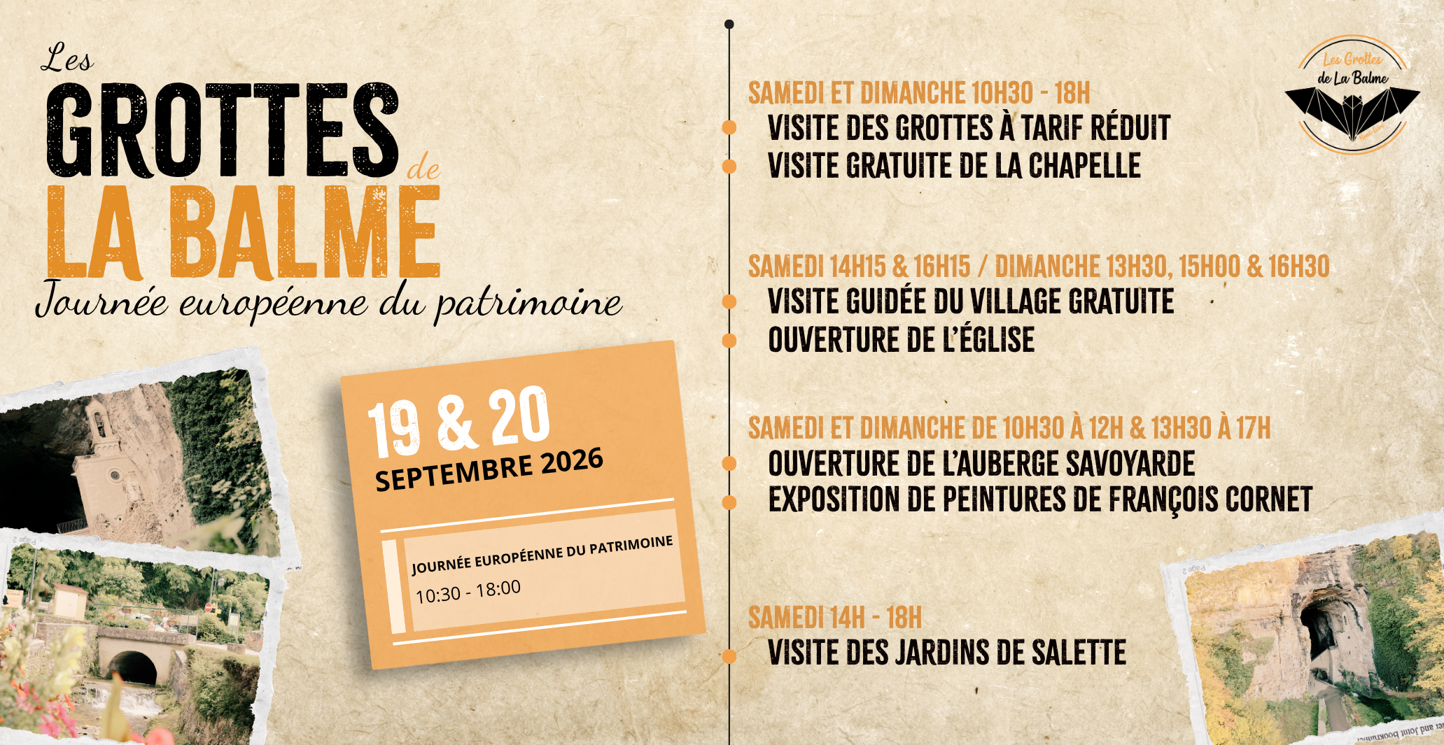 Journées Européennes du Patrimoine : profitez d'une visite guidée des Grottes de La Balme à tarif réduit !