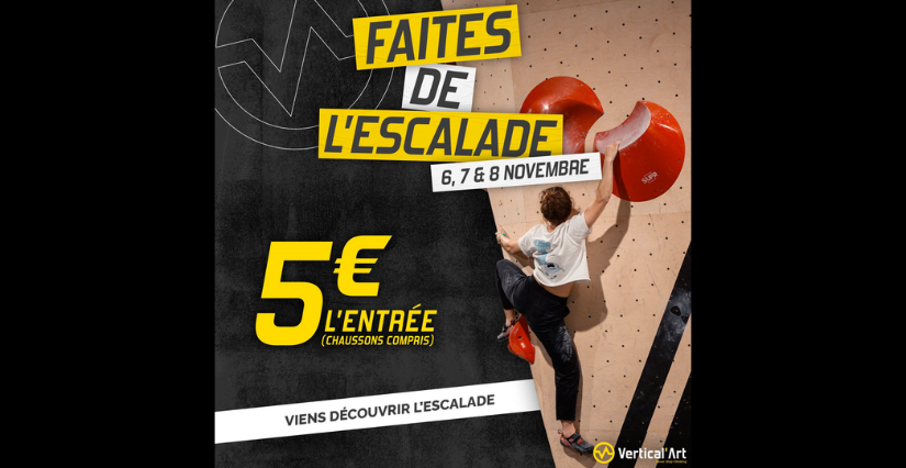 "Faites de l'escalade", découverte et initiation chez Vertical'Art Grenoble 