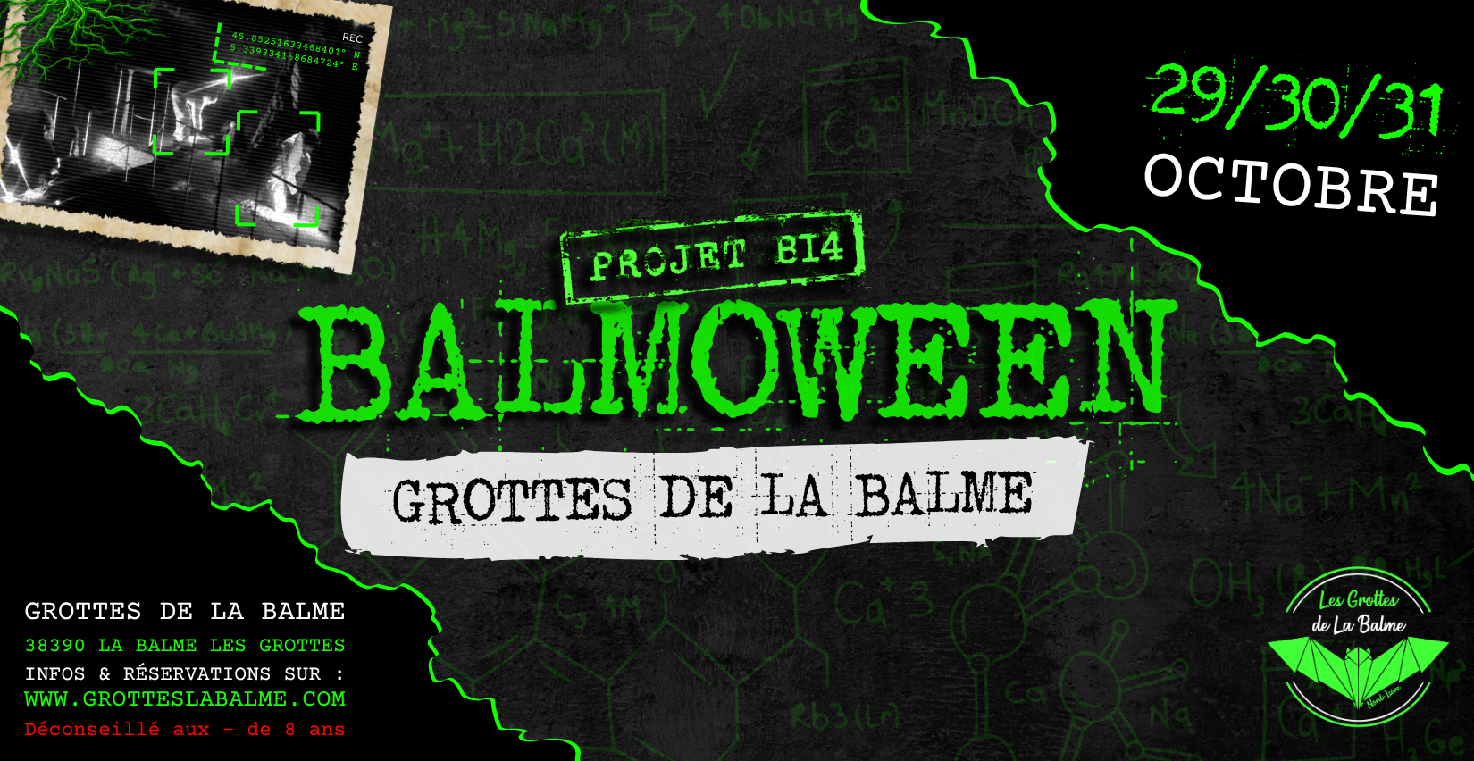 Balmoween aux Grottes de la Balme : "Projet B14" - La Balme-les-Grottes