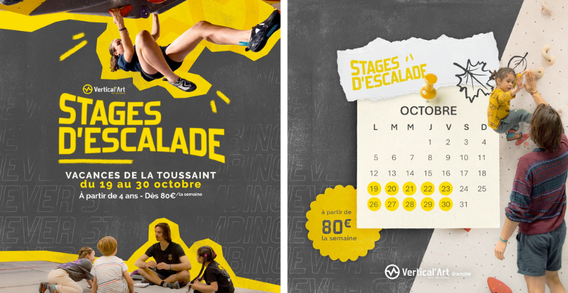 Stages d'escalade chez Vertical'Art Grenoble pour les vacances de la Toussaint - Saint-Martin-d'Hères